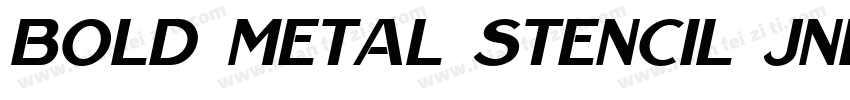 Bold Metal Stencil JNL字体转换